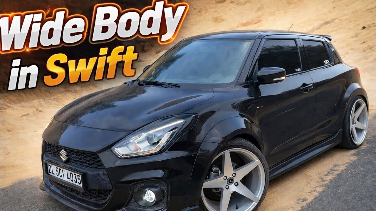 Revealing North India’s 🇮🇳1st Wide Body swift😱!!250+colour shades of PPF✅!!8”inches MidRange🔊