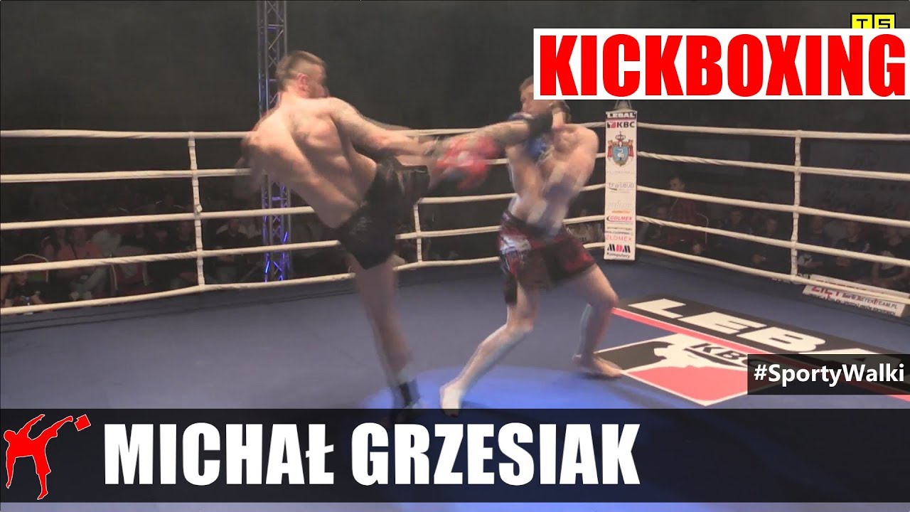 Walka K-1 93kg: Michał Grzesiak brutalnie nokautuje Radosława Kawczaka