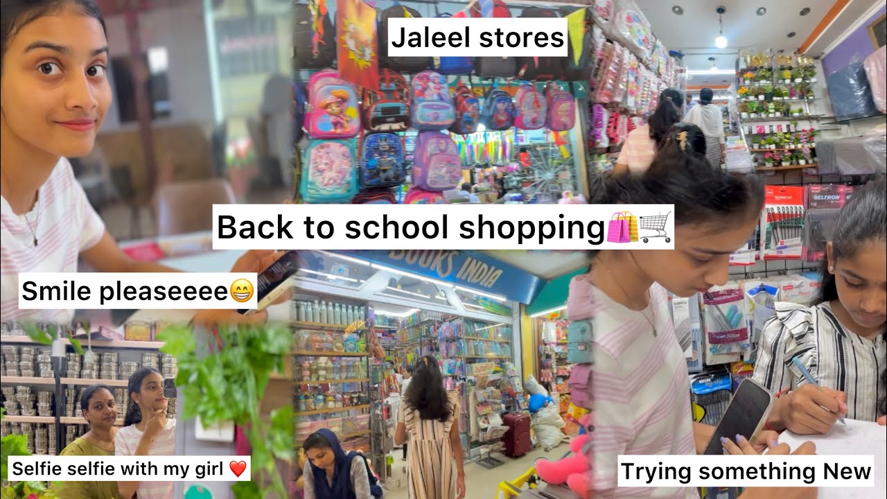 School shopping arambichuu😂🧿 #shopping #vismayaart #school #sister #mom
