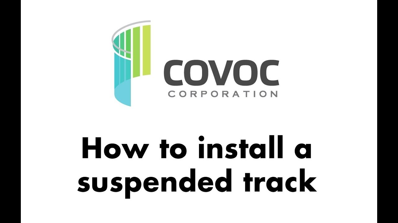 How to install a suspended cubicle curtain track