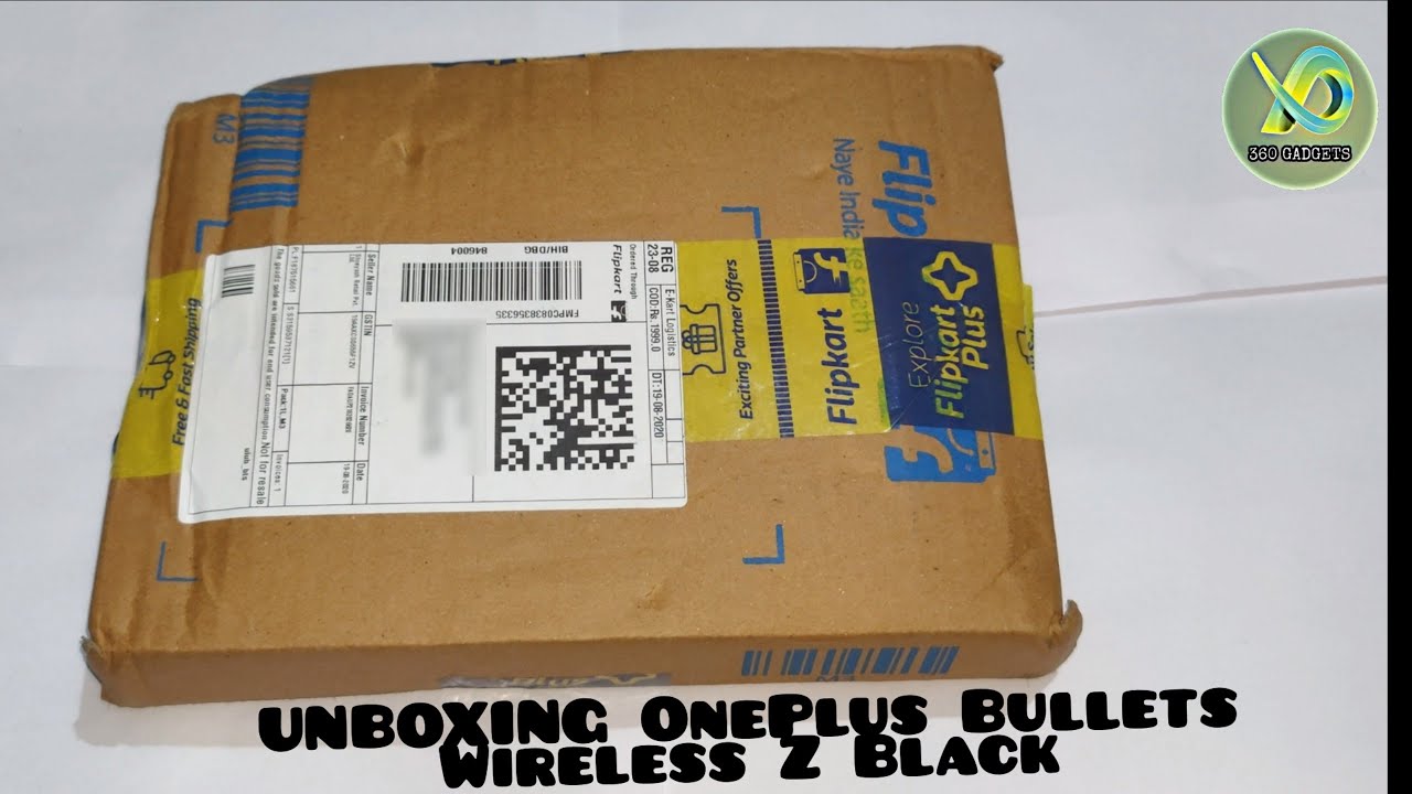UNBOXING OnePlus Bullet Wireless Z Black  Blutooth Headset ( earphone)