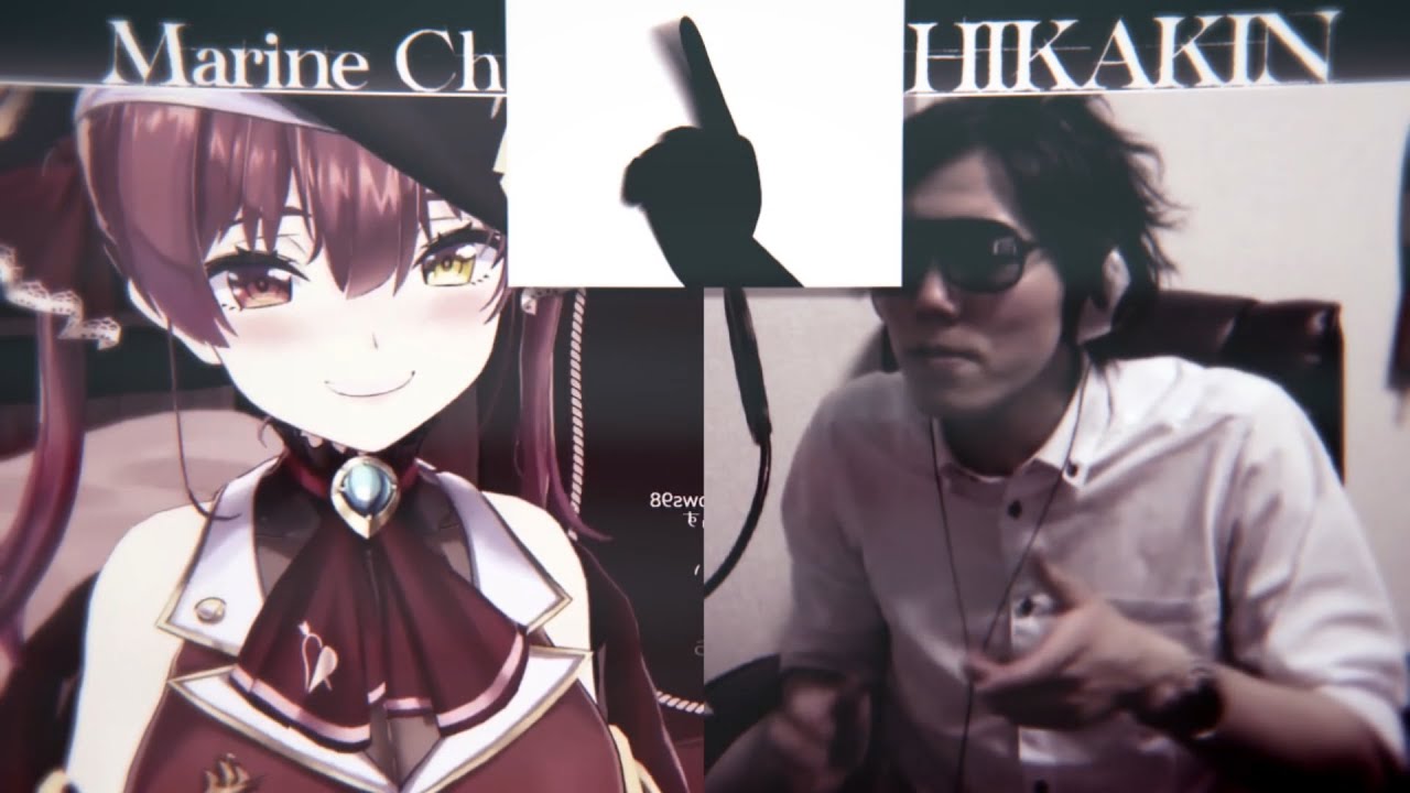 宝鐘マリン VS ヒカキン ボイパ対決 Bad Apple!!