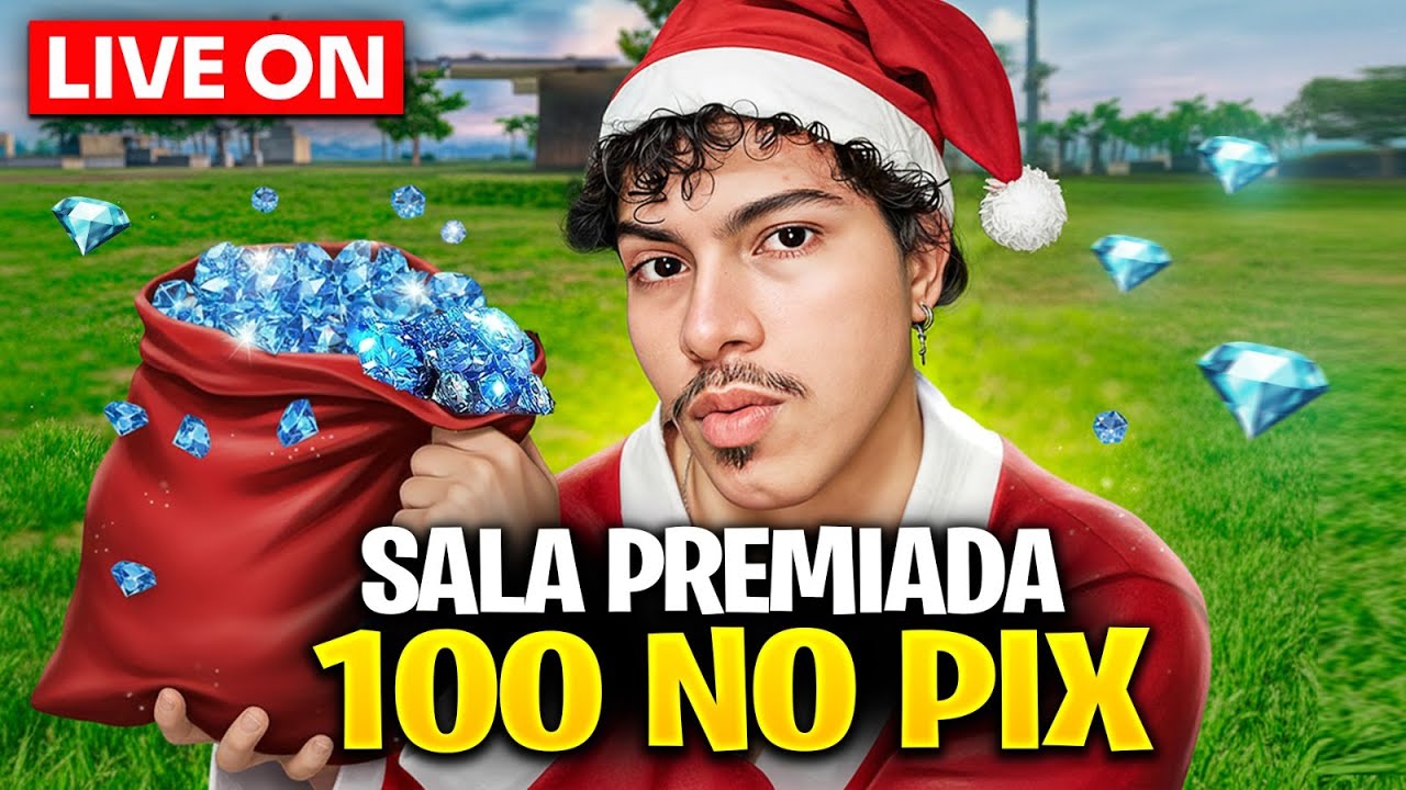 🎄SALA PREMIADA VALENDO PIX OU DIAMANTE 🎄 FREE FIRE AO VIVO ELEVEN XP 🎄 CAMPEONATO SOLO 🎄 100 NO PIX