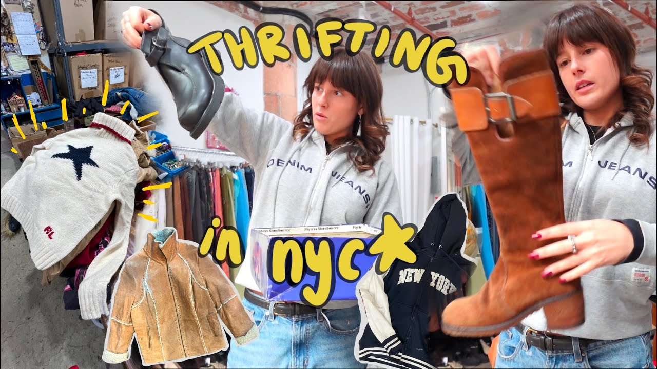 a week of THRIFTING in NYC (haul, where to go, etc)