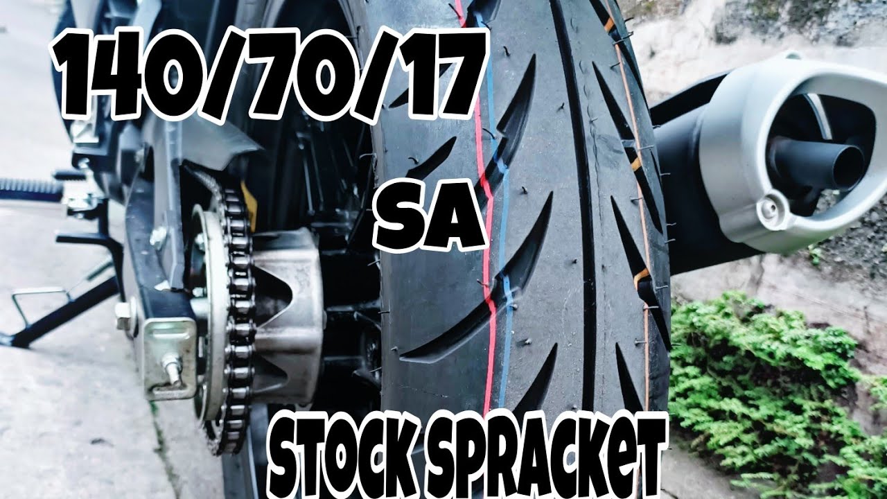 STOCK SPRACKET AT ENGINE SA 140/70/17 TIRE | ADVANTAGE AT DISADVANTAGE | BIGTIRE | SNIPER150
