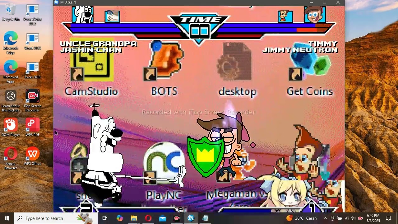 Mugen Battle Uncle Grandpa and Jashin Chan vs Timmy Turner and Jimmy Neutron