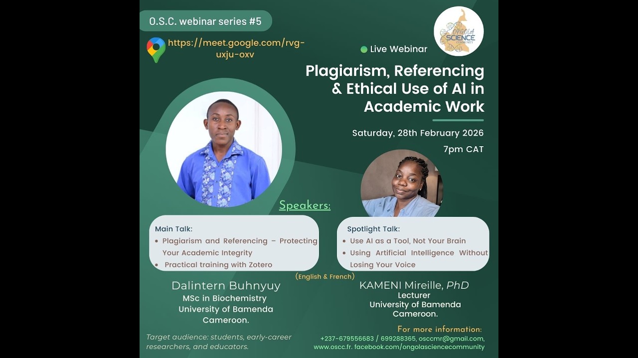 Plagiarism and referencing