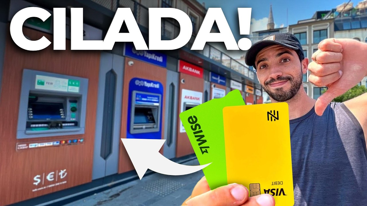 SAQUE NO EXTERIOR Cartão WISE E NOMAD na prática! - PARTE 2