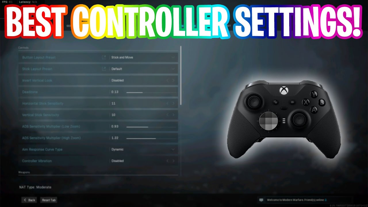 BEST Modern Warfare Controller Settings + Xbox Elite Controller V2 Best Setup