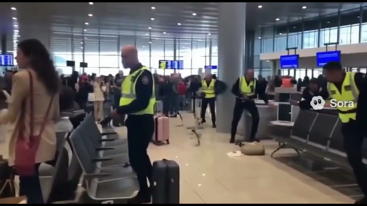 Airport Chaos Caught On Camera