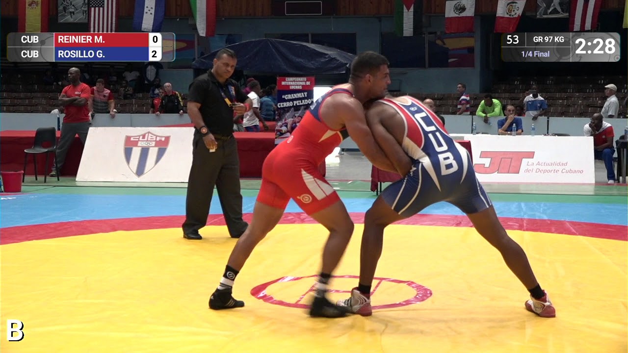1/4 GR - 97 kg: M. REINIER (CUB) v. G. ROSILLO (CUB)