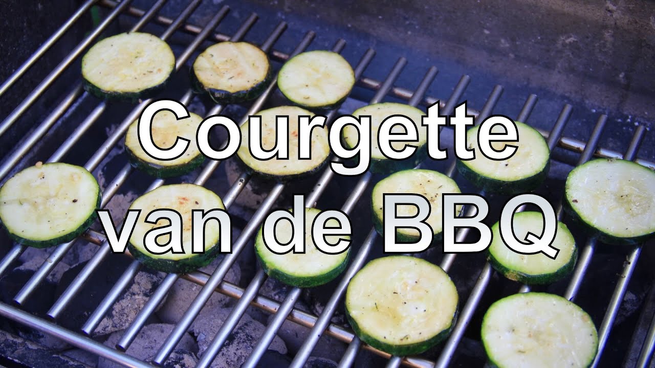 Courgette van de BBQ recept