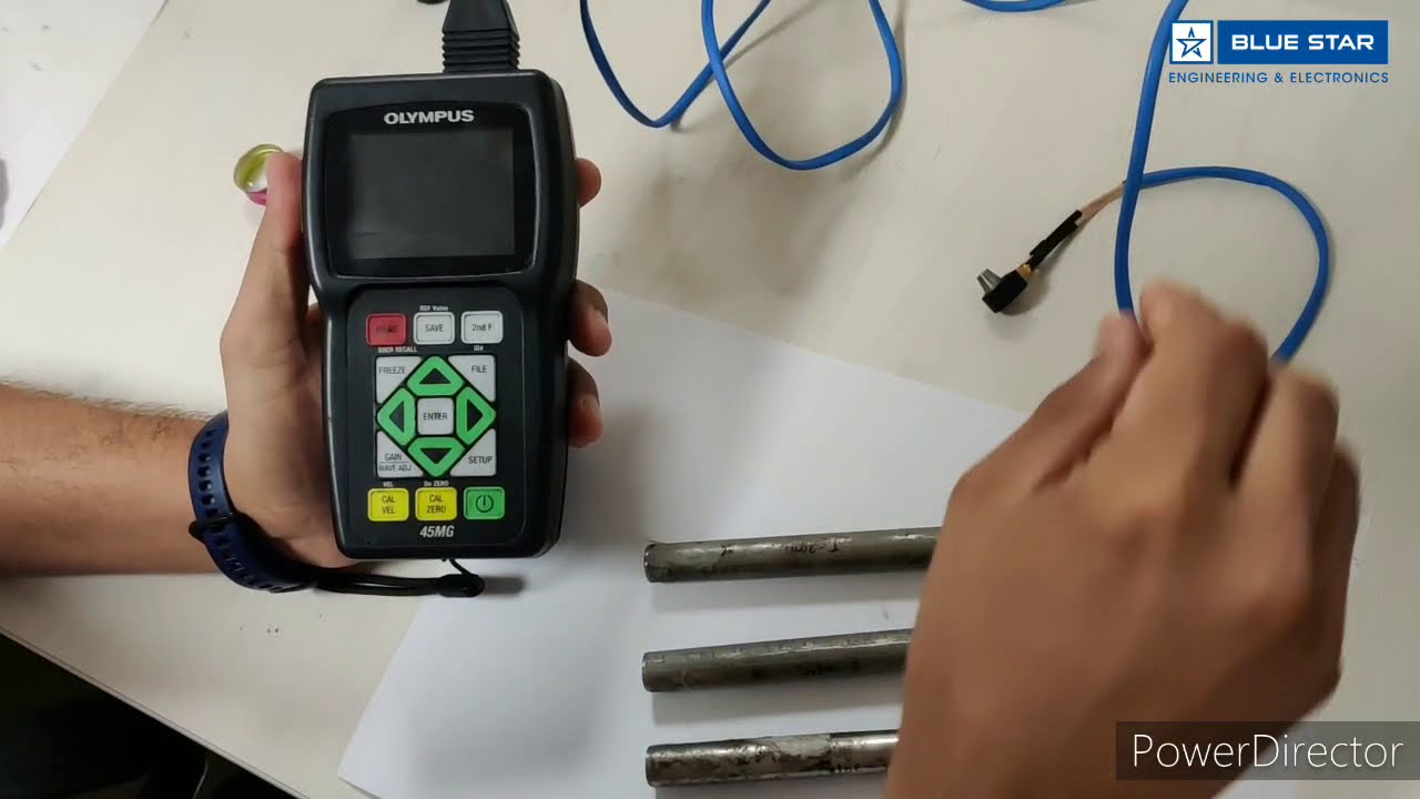 Tube Thickness Measurement with Olympus 45MG