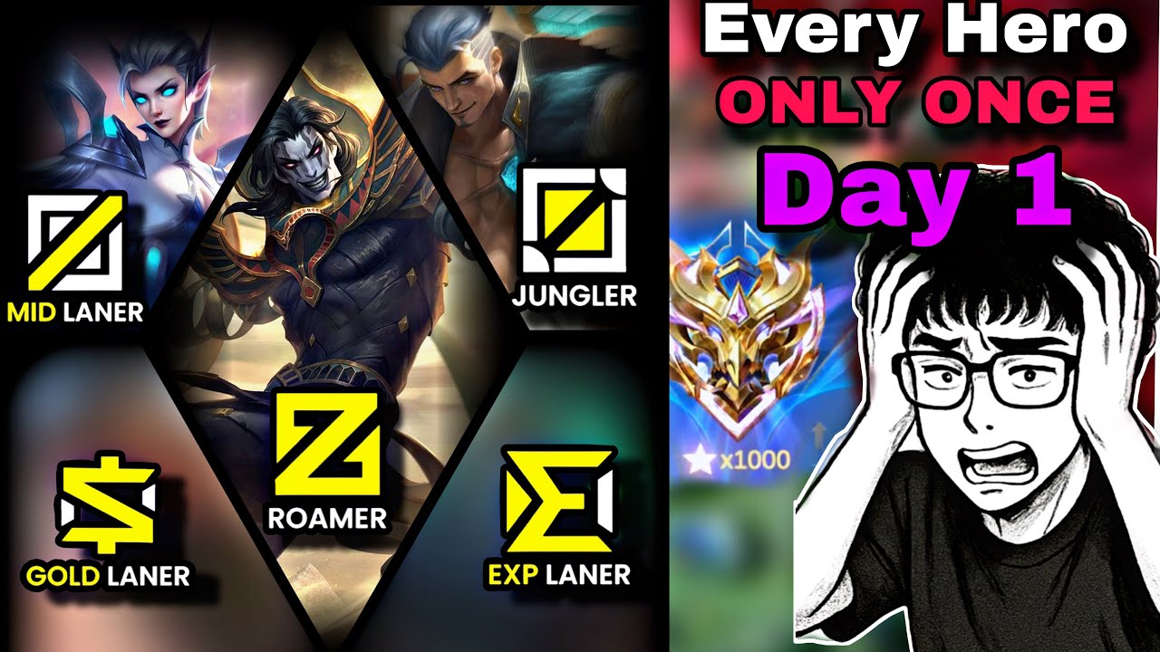 Playing Every Hero Only Once In SOLO RANK