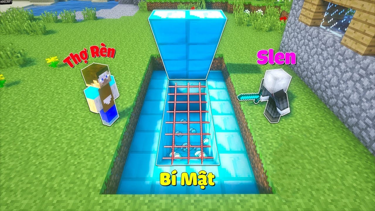 CÁCH LÀM PHÒNG BÍ MẬT CHỐNG ÔNG THỢ RÈN ĂN TRỘM KIM CƯƠNG TRONG MINECRAFT | Thử Thách SlenderMan