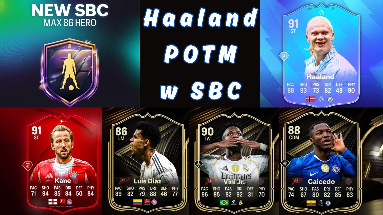 Hero w SBC, Haaland POTM, Kane POTM EA FC 26