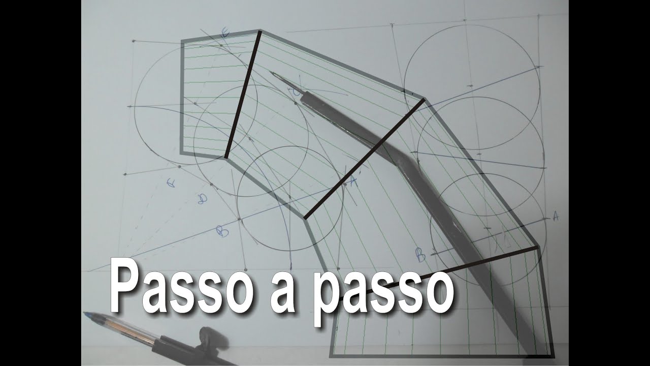 Traçado curva cônica - Caldeiraria passo a passo