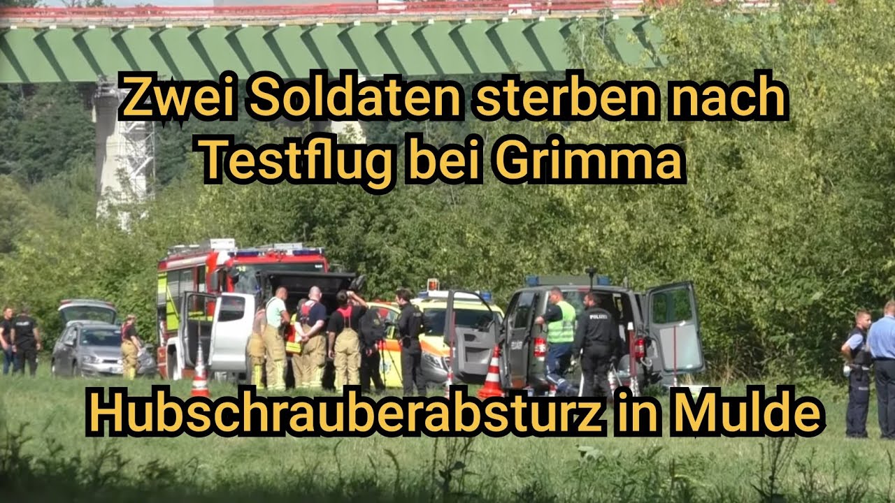 🚨Soldaten sterben nach Testflug - Hubschrauber stürzt in Mulde ab bei Grimma am 29.07.2025