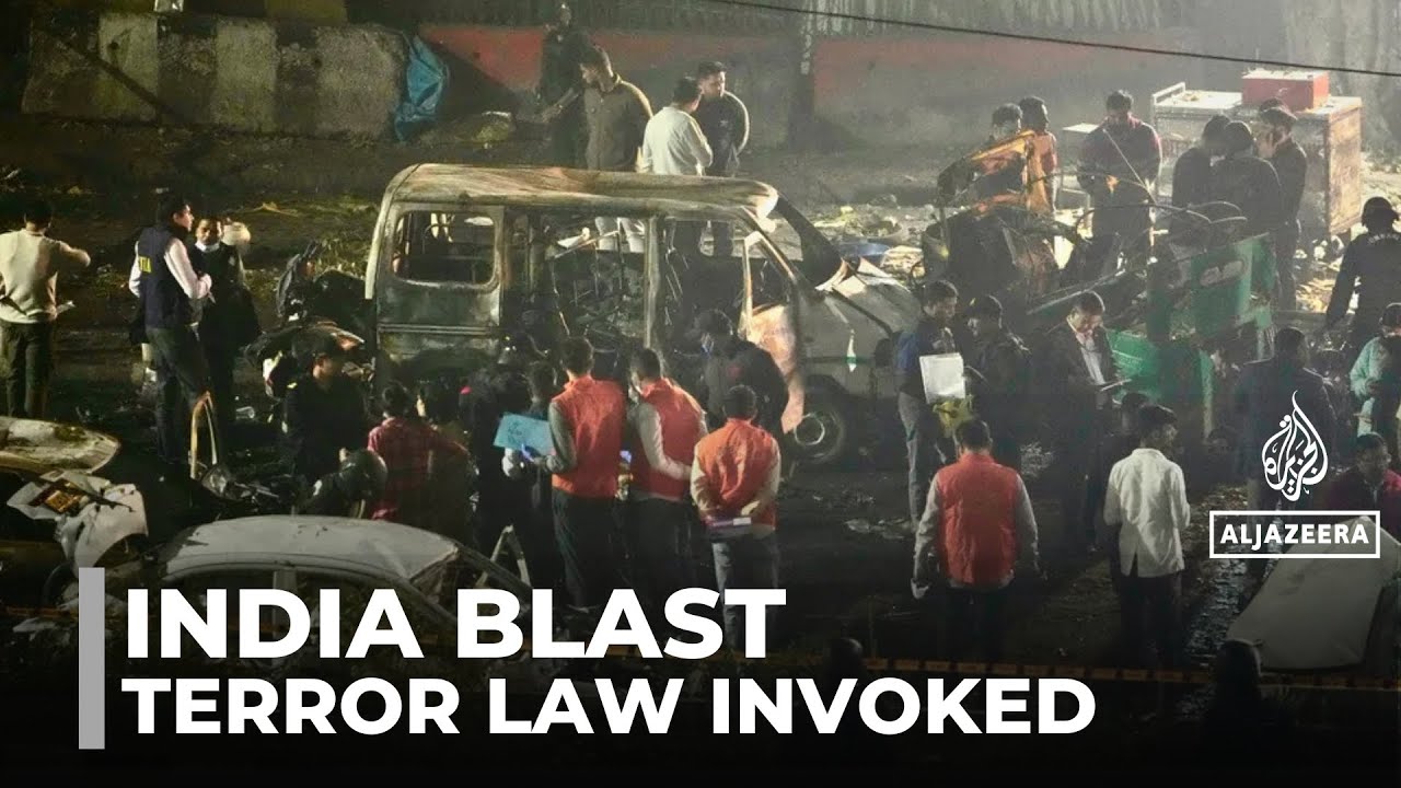Indian police invoke &lsquo;terrorism&rsquo; law after Delhi blast kills nine people