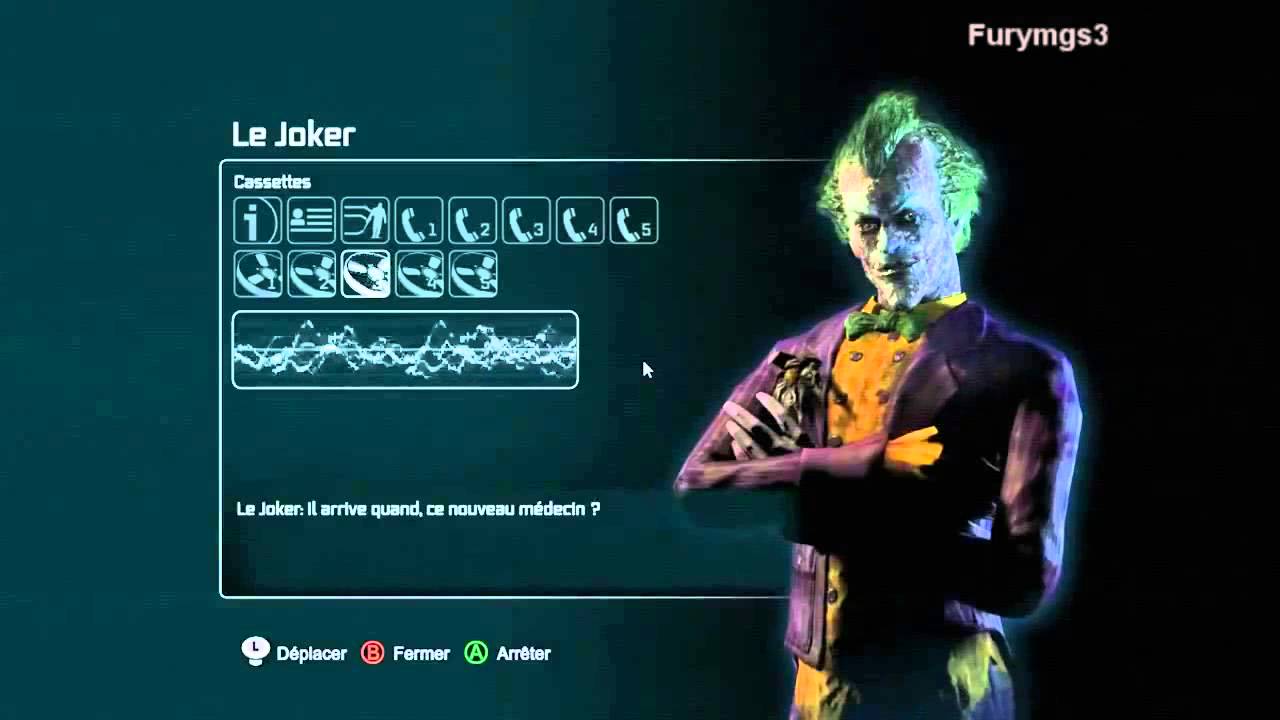 Entretiens Joker, Arkham City FR