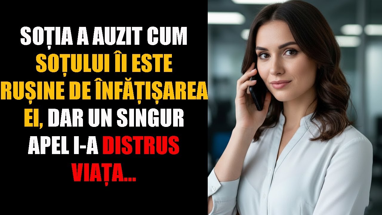 Soția a auzit cum soțului îi este rușine de înfățișarea ei, dar un singur apel i-a distrus viața...