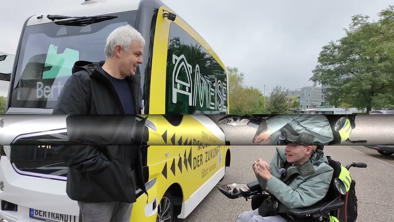Zur Testfahrt als Proband beim Projekt Ameise, autonomes Fahren im OPNV mit Beeinträchtigung❗