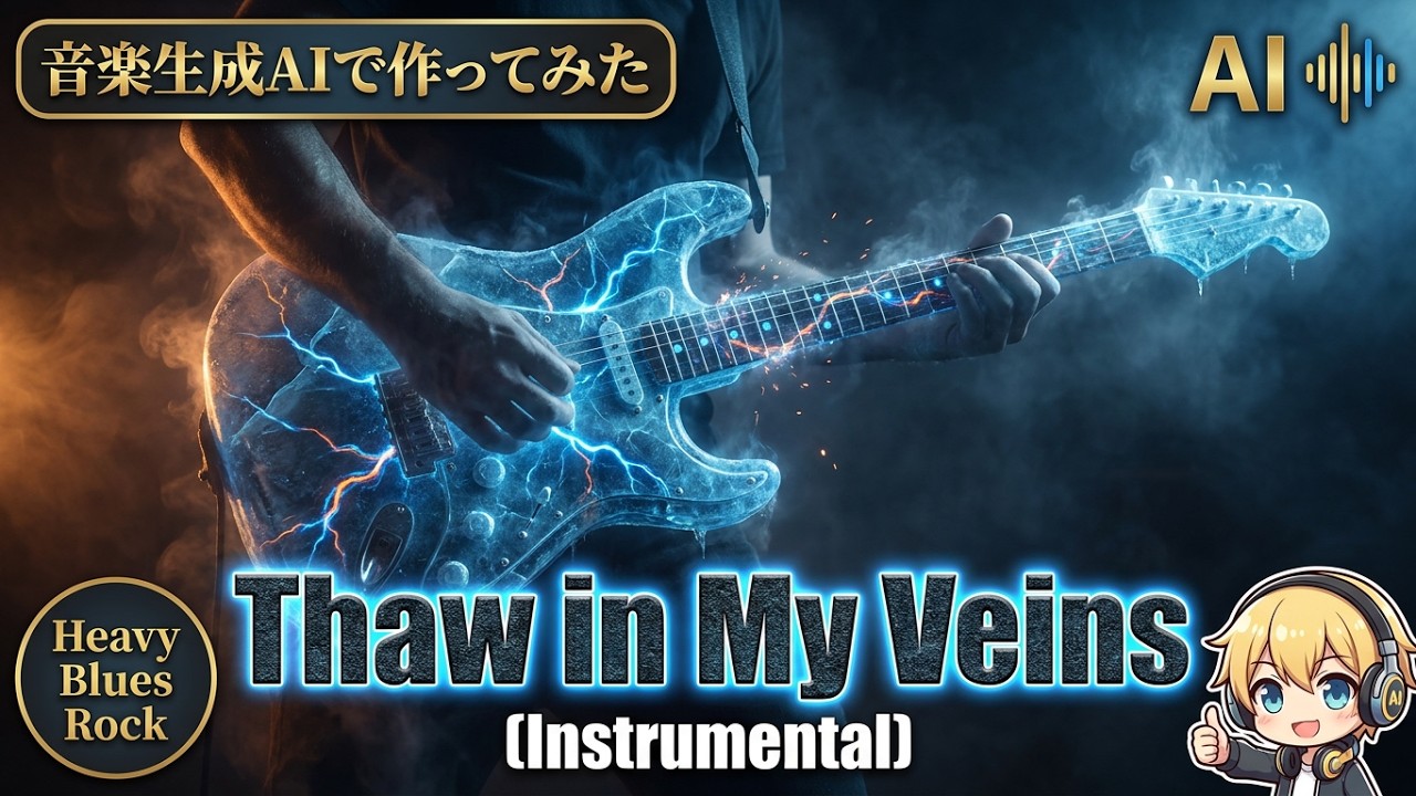Thaw in My Veins (Instrumental)【音楽生成AIで作ってみた】＃1916 #HeavyBluesRock