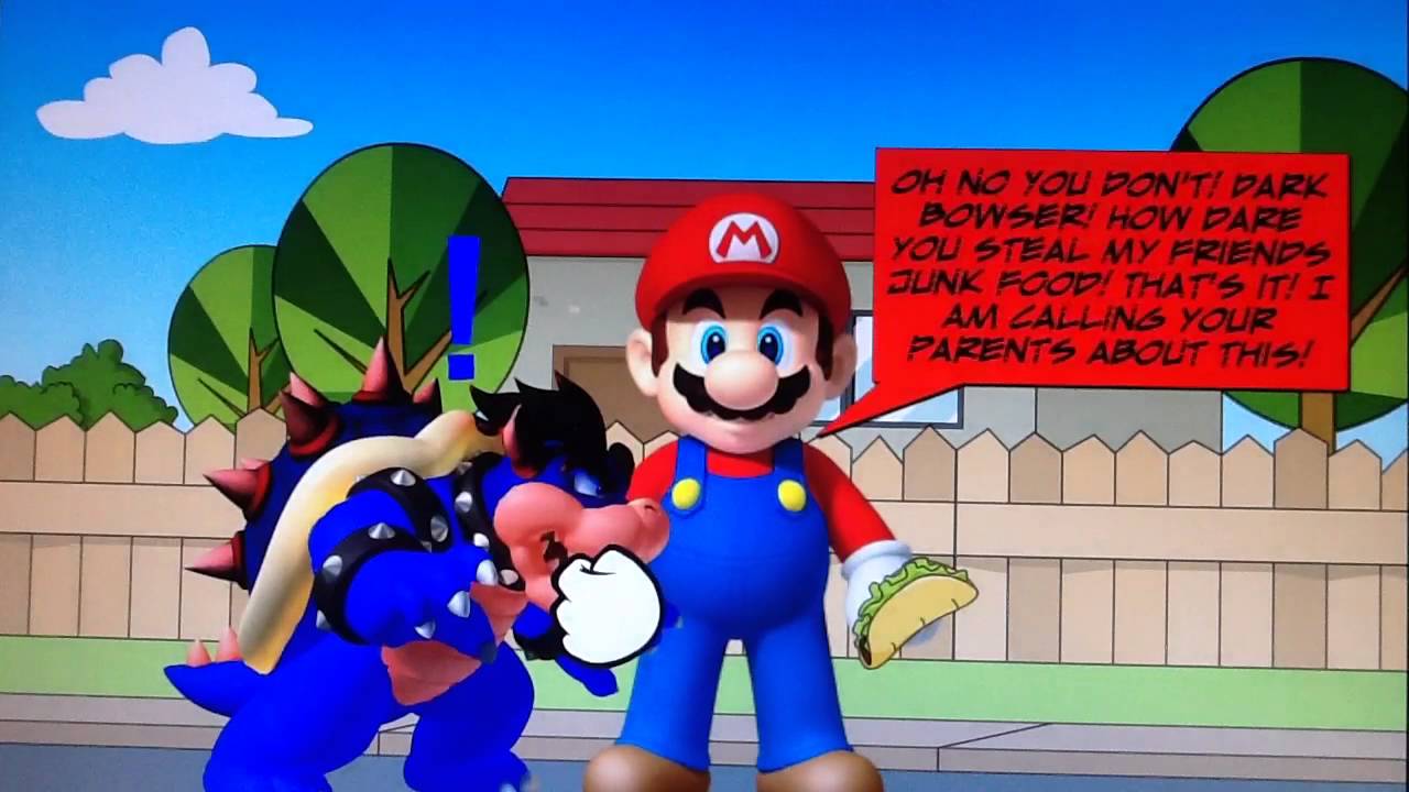 Dark Bowser Steals People's Junk Food/Grounded