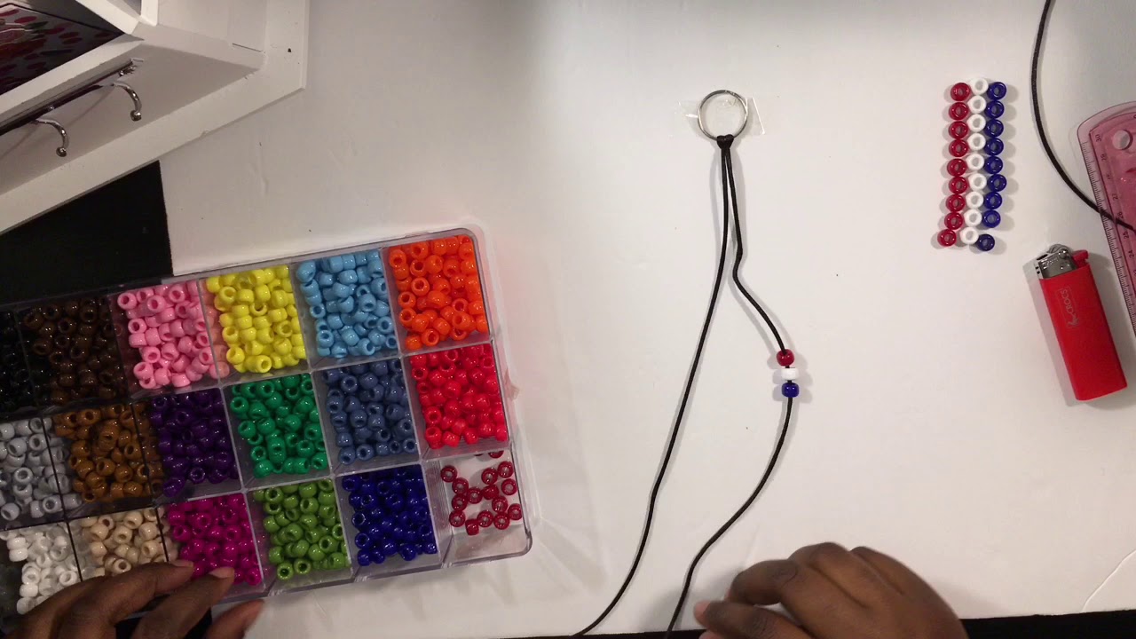 Simple Beaded Keychain DIY |turourl