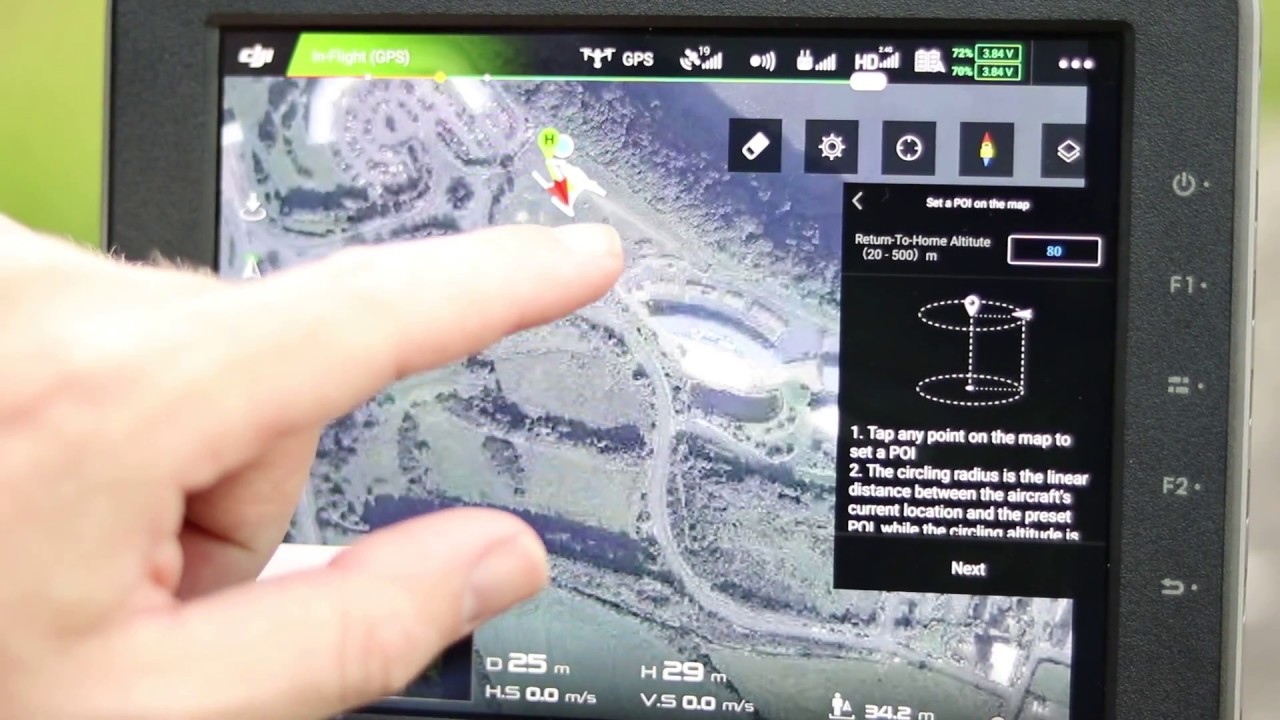 DJI Inspire 2 - Crystalsky Point Of Interest Demo