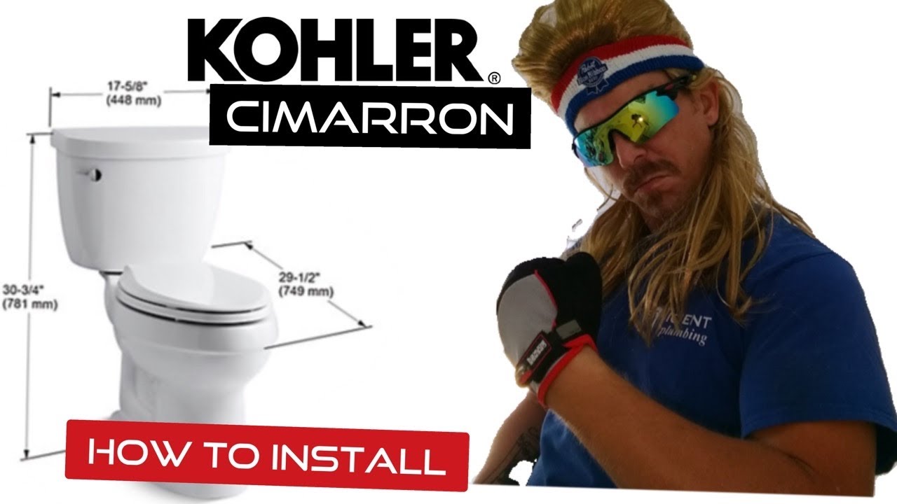 How to install a Kohler Cimarron,  2 piece Elongated Toilet
