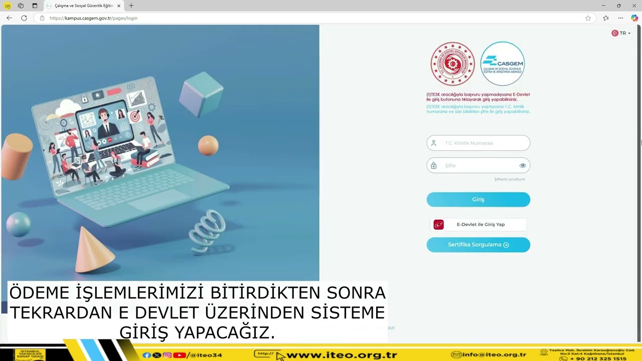 ÇASGEM ÜZERİNDEN İSG KAYIT ve ÖDEME İŞLEMLERİ NASIL YAPILIR!