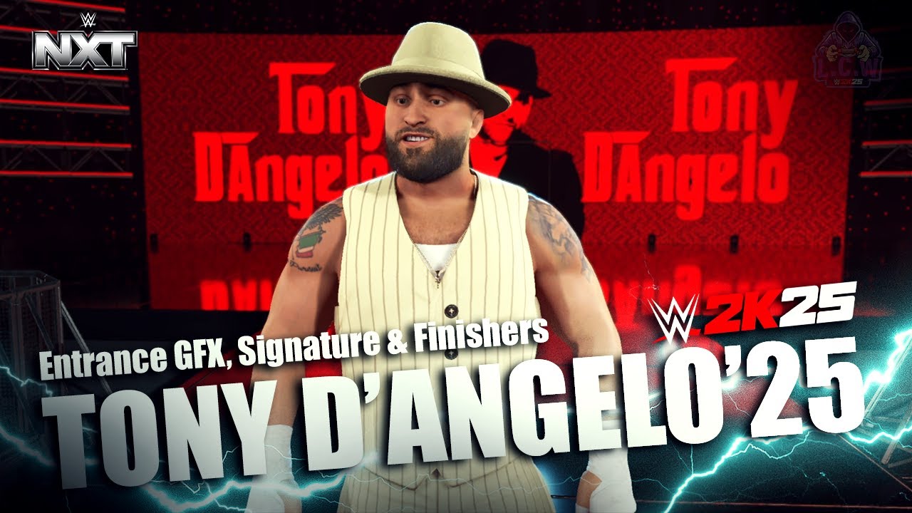 Tony D'Angelo'25 Entrance, Signature & Finishers I WWE2K25Mods
