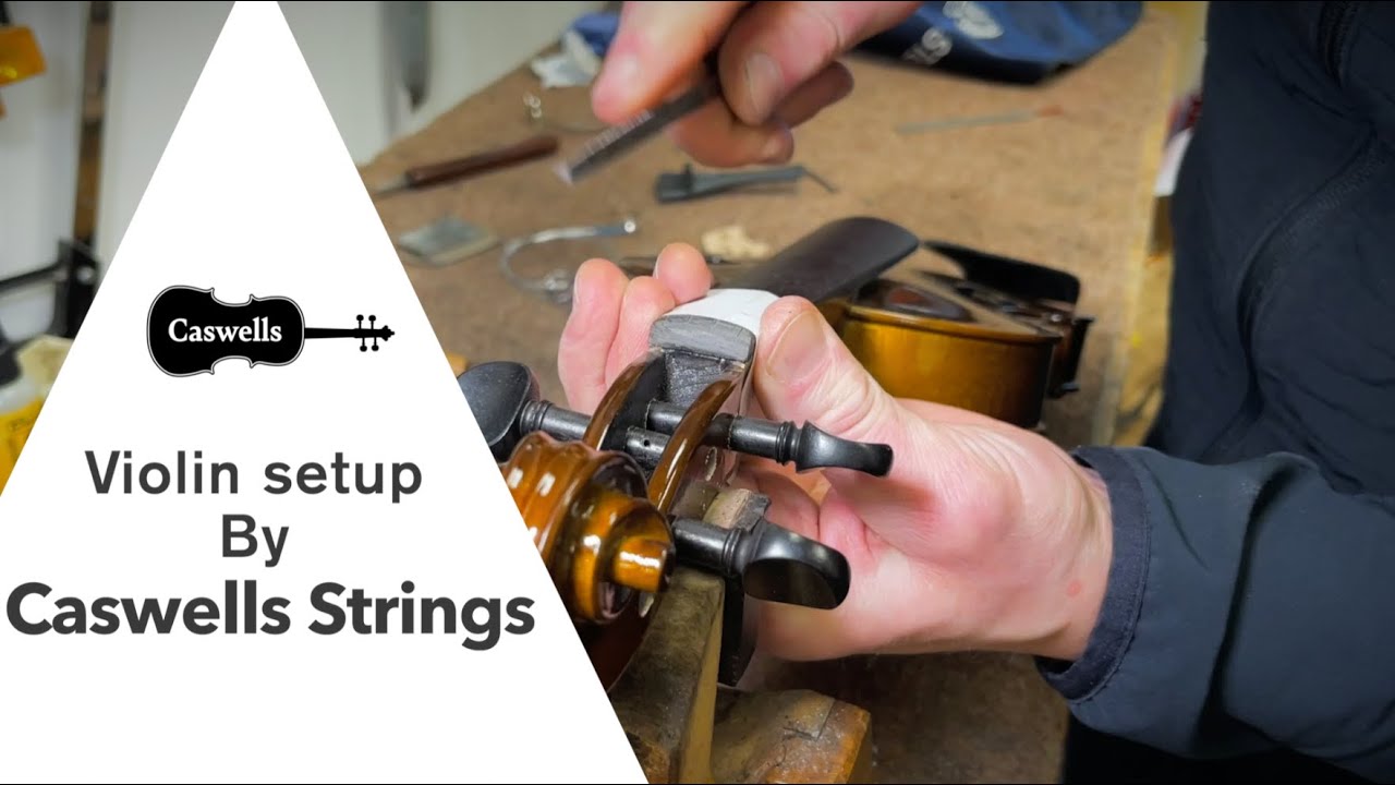 Violin setup by Caswells Strings
