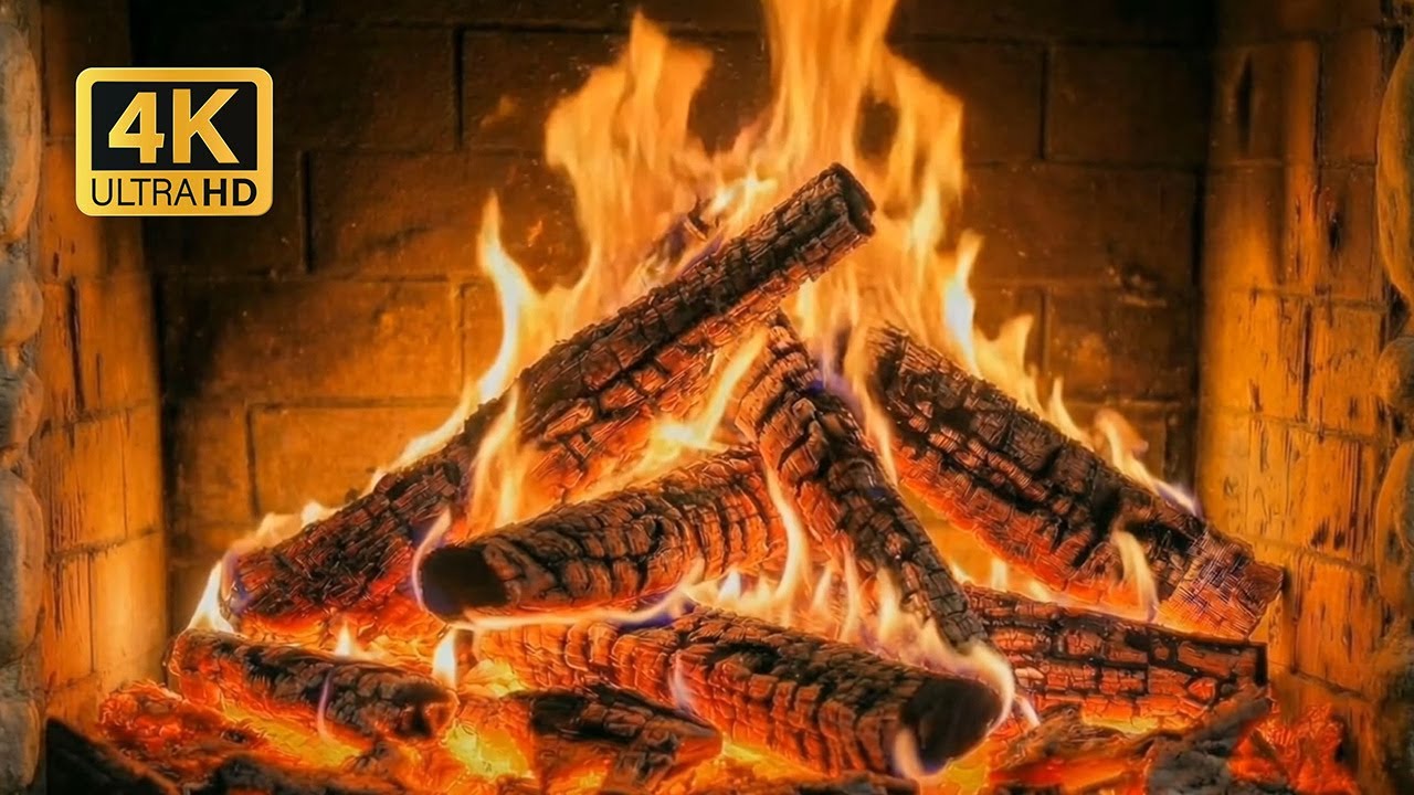 🔥  feu de cheminée relaxant 6h Pour dormir profondément. Bruit apaisant en (4K)
