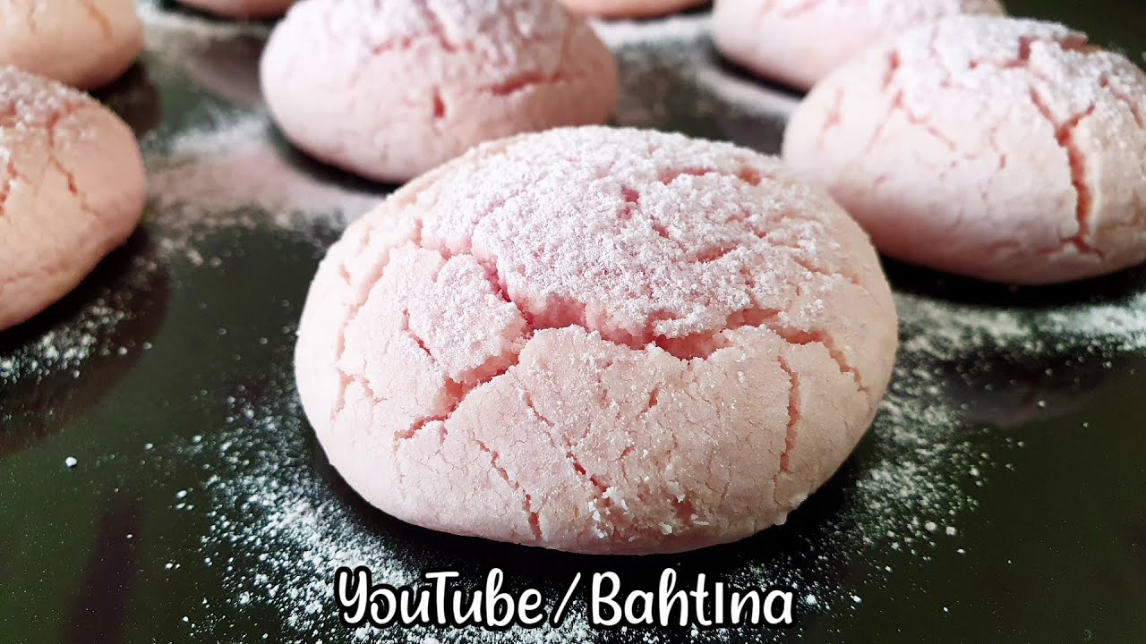 Çilekli Çatlak Kurabiye 💕 1 Paketi Puding İle Bir Büyük Tepsi Kurabiye 🤌  Pudingli Kurabiye Tarifi
