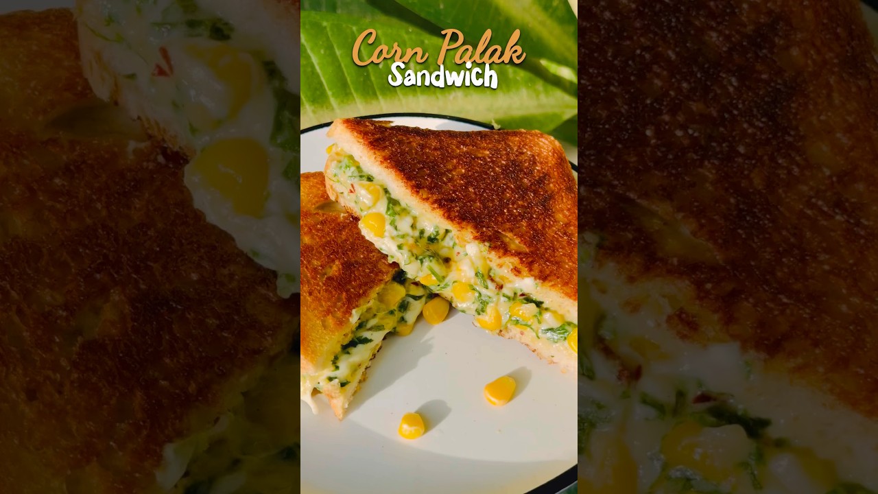 Palak Corn Sandwich | Spinach Corn Sandwich | New Sandwich Recipe | Healthy Sandwiches