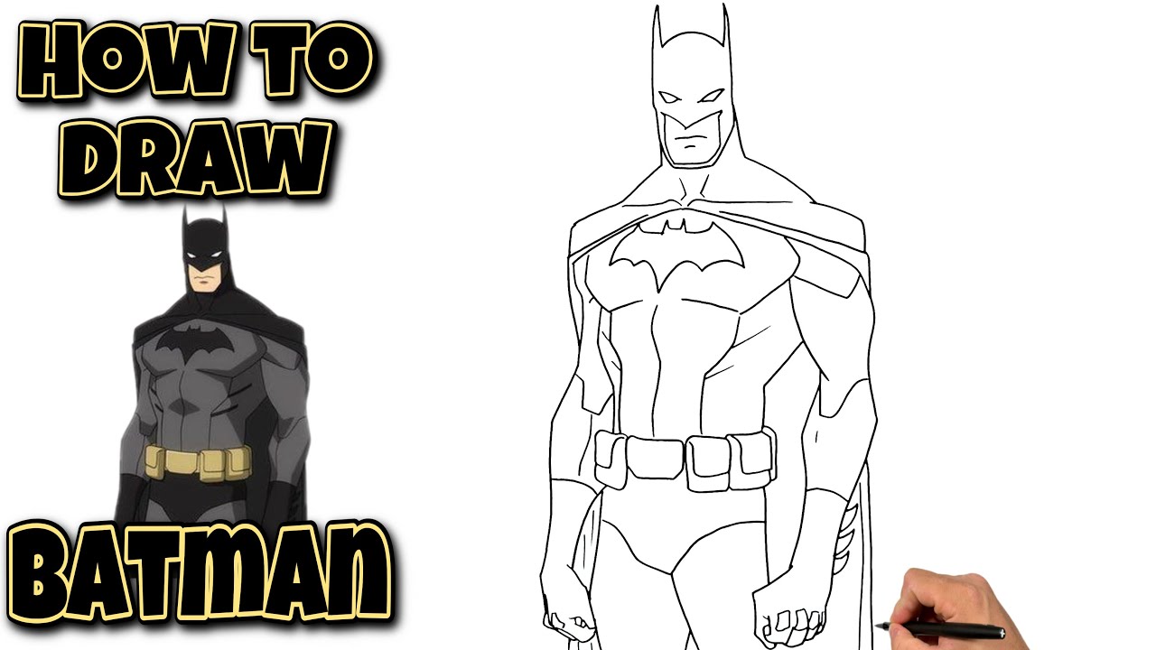 How To Draw Batman | JUSTICE LEAGUE #batman #drawing