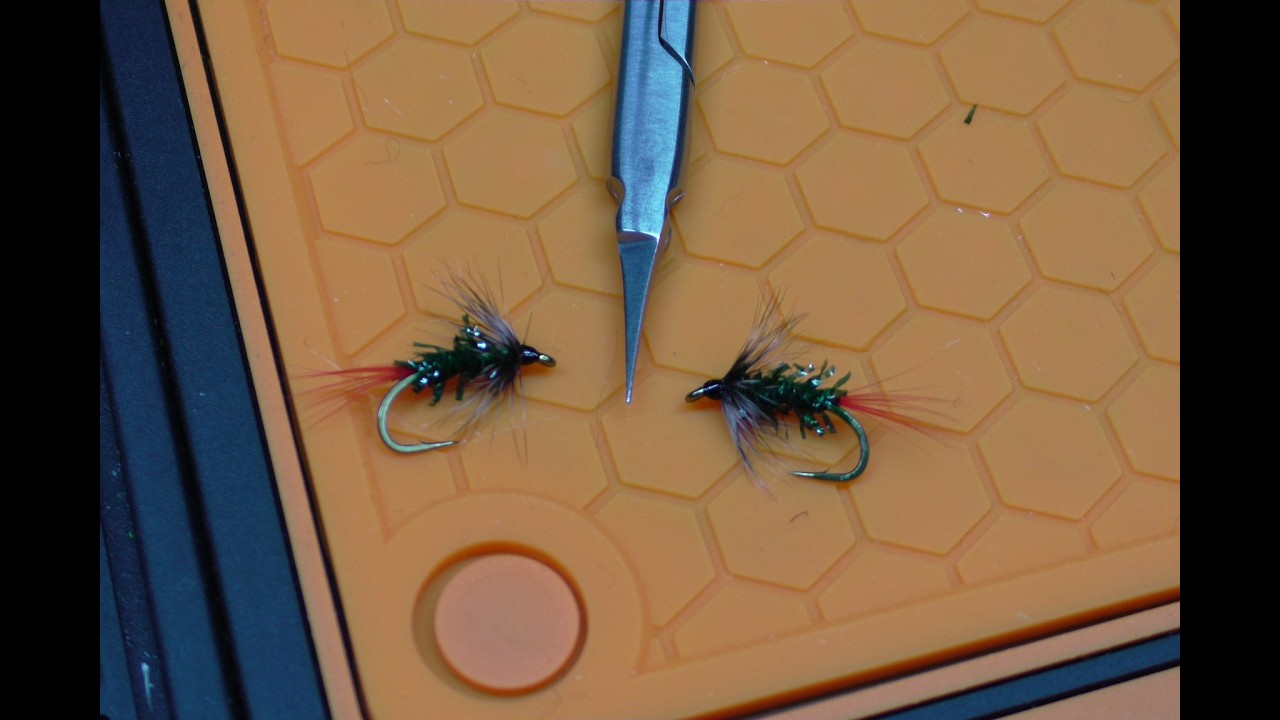 hughs fly tying and fishing!  the grey hackle estaz wet fly.