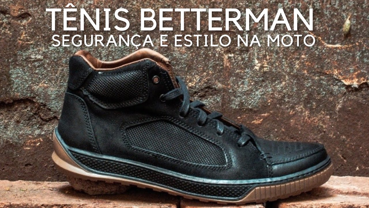 TENIS BETTERMAN BOXER BLACK |  Segurança e Estilo na Moto!