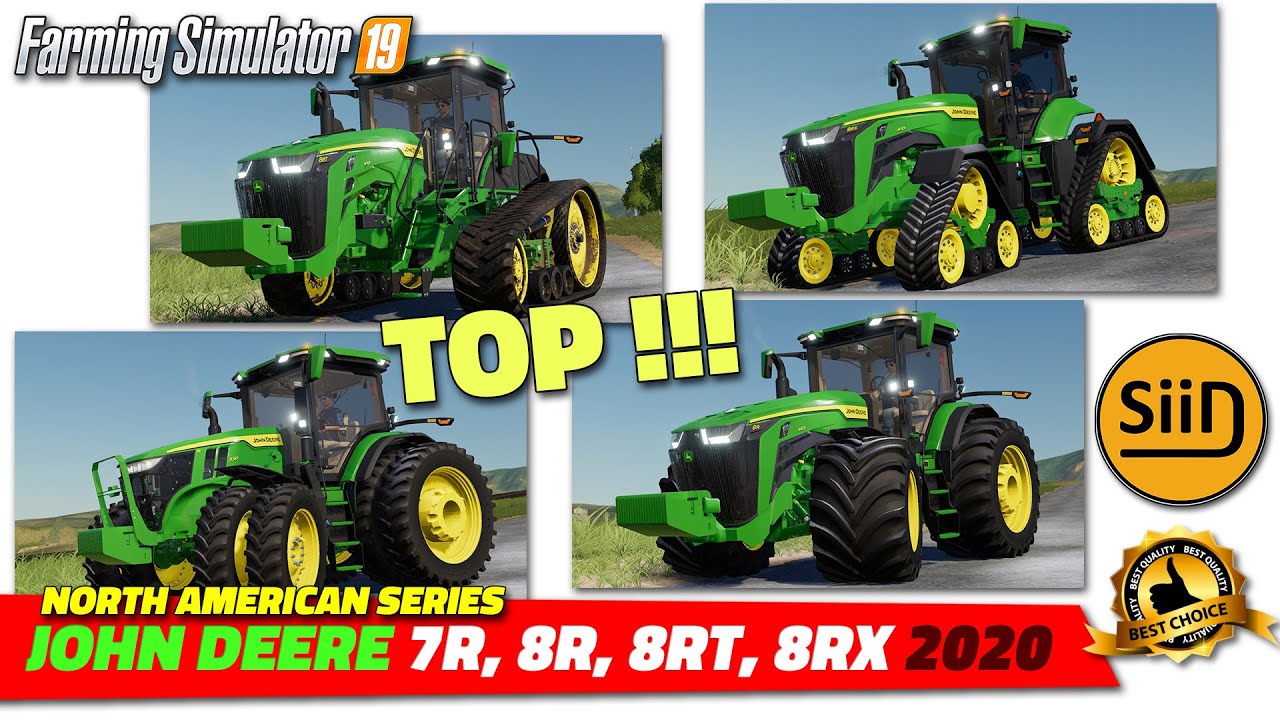 FS19 | NEW John Deere (2020) 7R, 8R, 8RT, 8RX US Version by SiiD - review