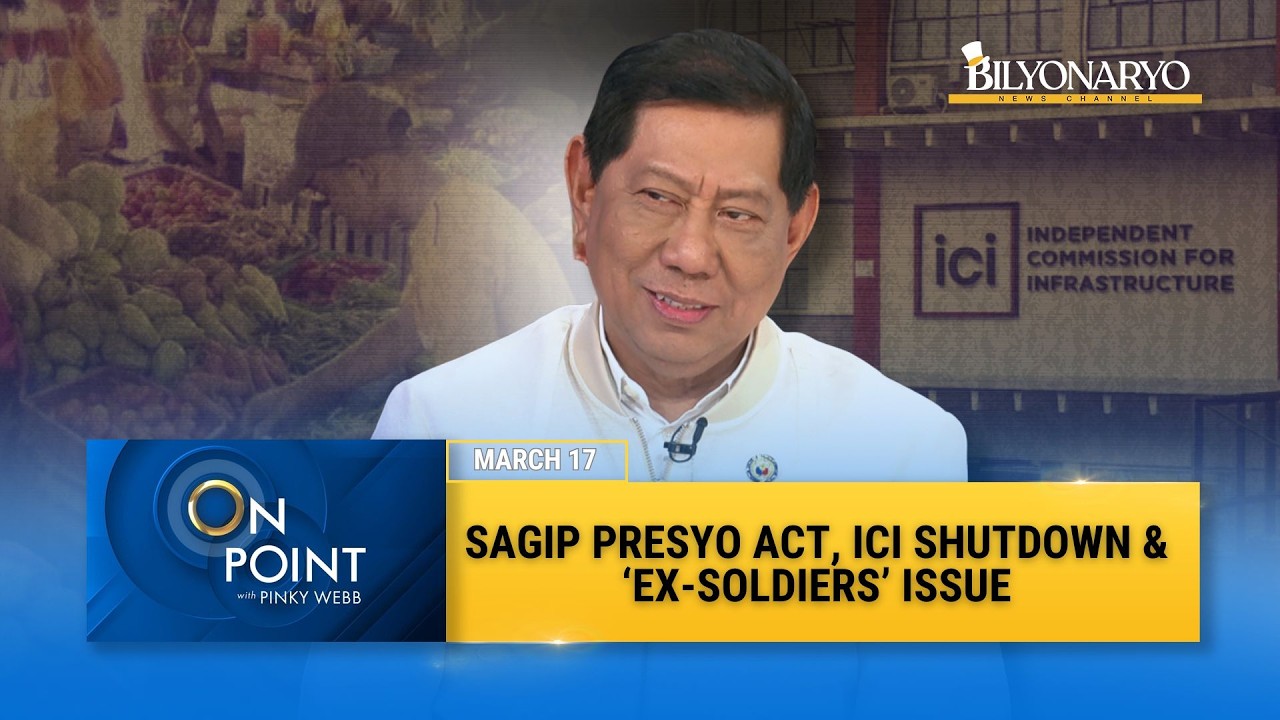 Rep. Edgar Erice on Sagip Presyo Act, ICI shutdown & ‘ex-soldiers’ issue | On Point