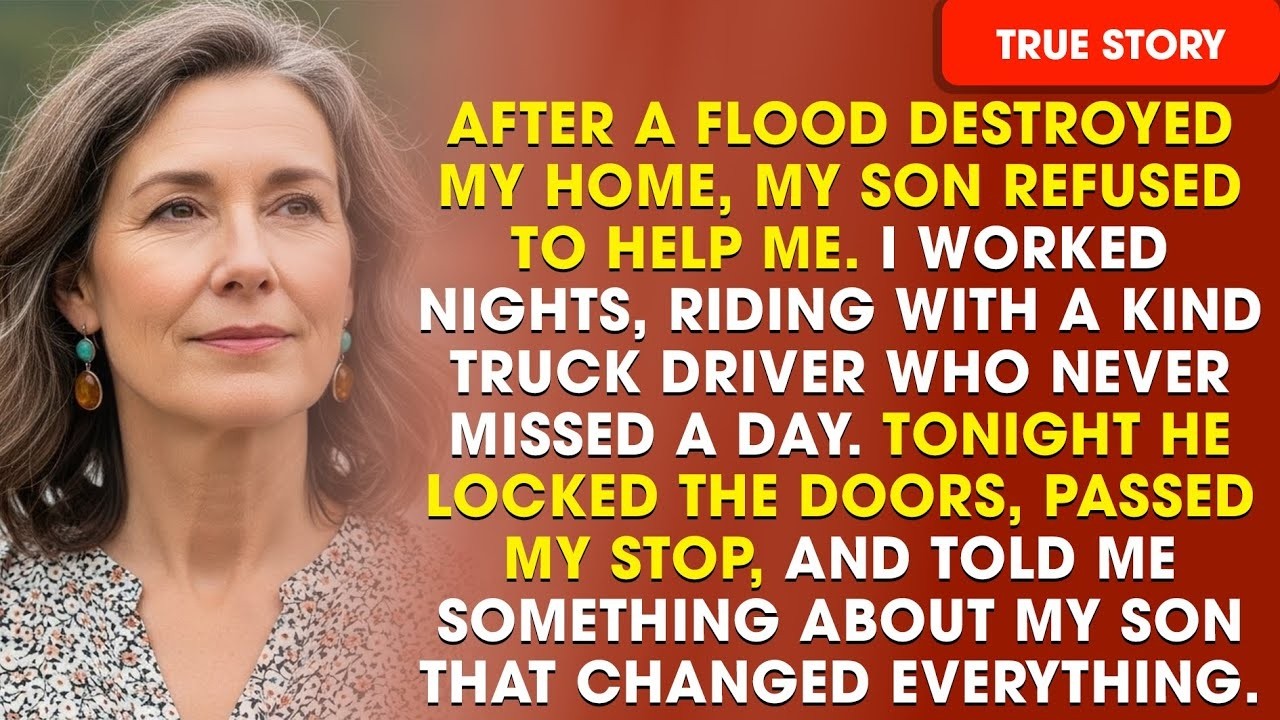 “Don’t Get Out! Trust Me…” The Truck Driver Locked the Doors — He Saw My Son Had…