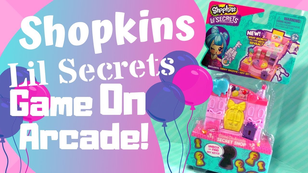 NEW Shopkins Lil Secrets -Secret Shop Game On Arcade