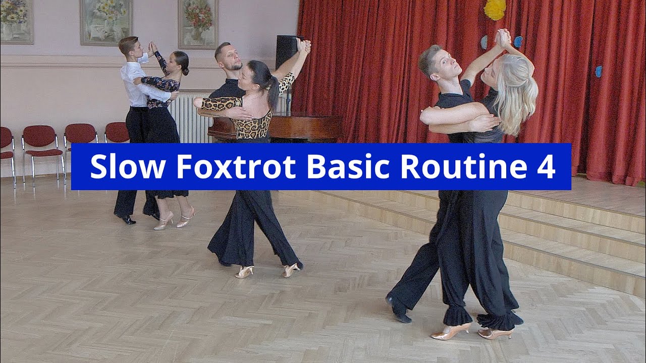 Slow Foxtrot Basic Routine 4 | Feather Step, Telemark, Natural Turn