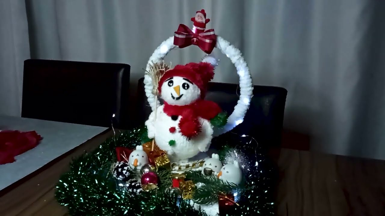 How To Make A Snowman Out Of Foam For Christmas Decoration