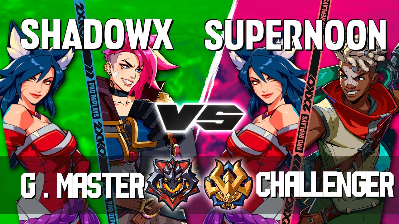 2XKO ▰ SHADOWX (Vi-Ahri) vs SUPERNOON (Ahri-Ekko) ▰ 2XKO Pro level replays