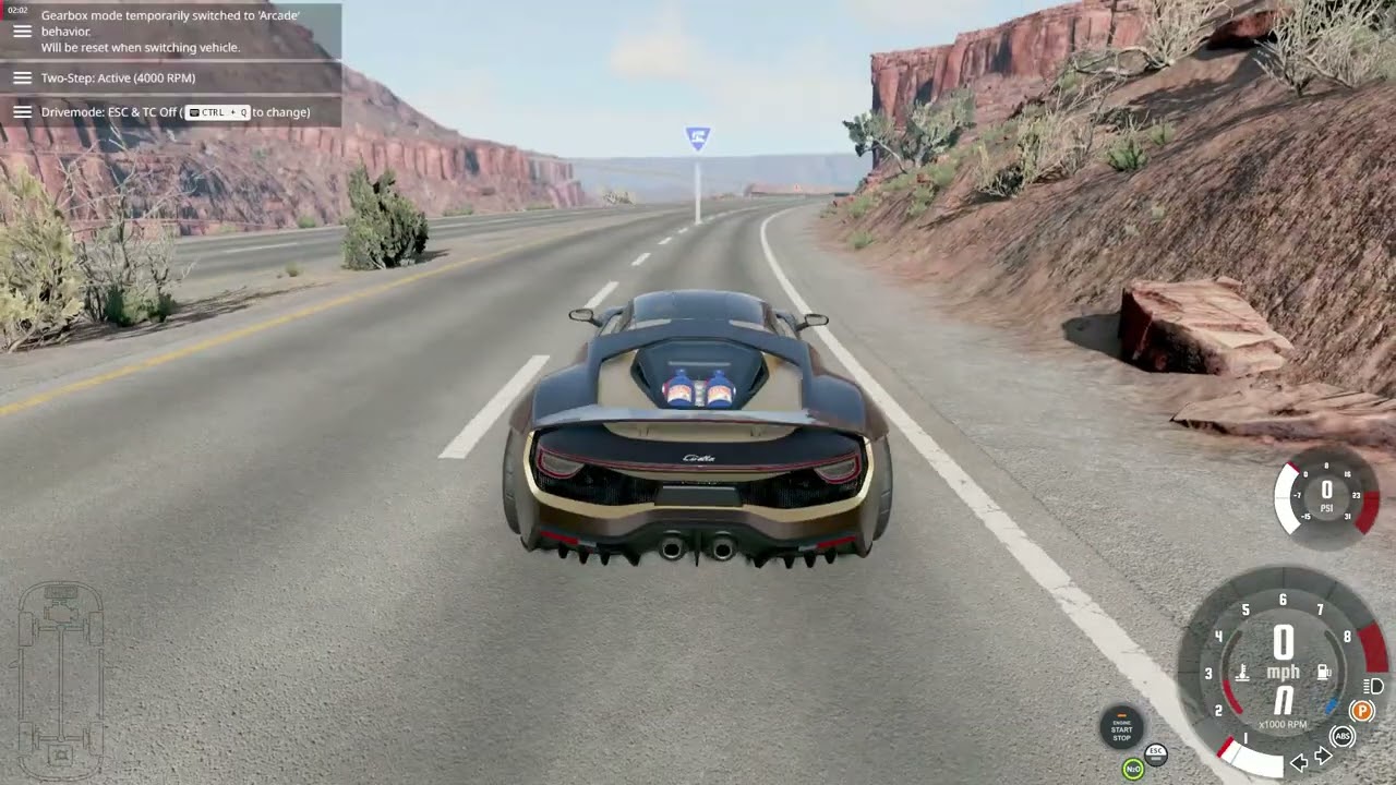 Driving Super Car at Top Speed ll BeamNG ll Cars in Racing Gameplays