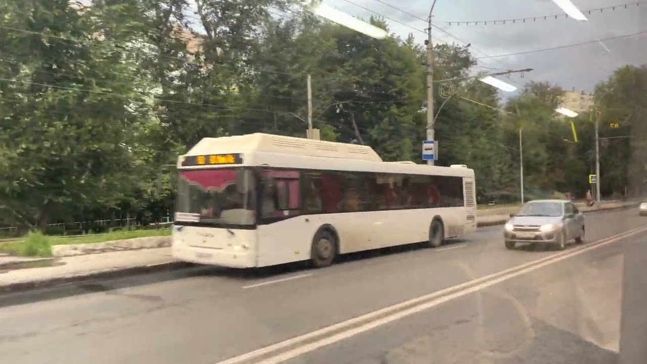 ВЕЧЕРНИЙ САРАТОВ ИЗ ОКНА АВТОБУСА ЛИАЗ-5292.67(CNG), 11-й мт