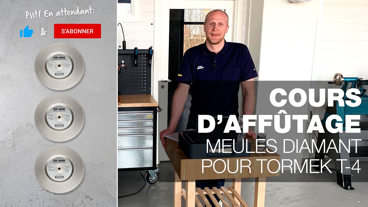 Meules diamant pour Tormek T-4 | Partie 12 | Cours d'affûtage Tormek en direct